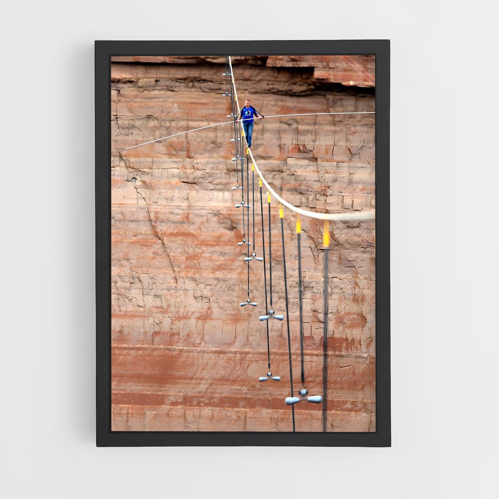 Poster Nik de wallenda – affiche Saut à l’élastique (vue 2)